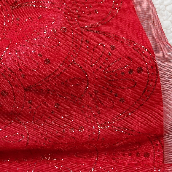 Gorgeous sz 18M Sparkle Red Dress - Picture 2 of 3